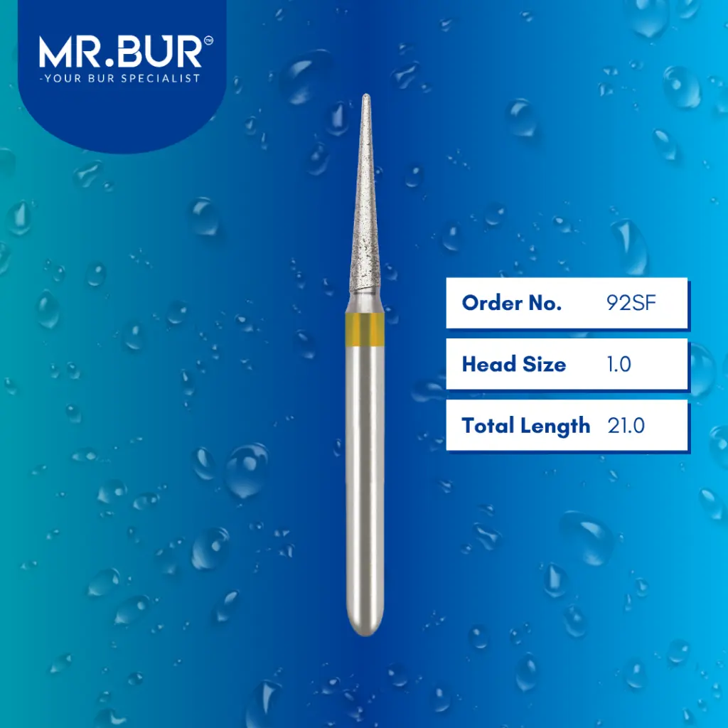 Pointed-Cone-Super-Fine-Finishing-Diamond-Bur-92SF.webp