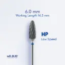 TC BUR FOR CVD COATING - CROSS CUT STANDARD