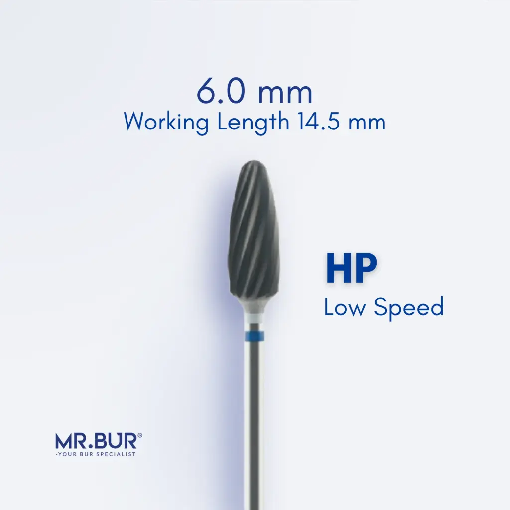 TC BUR FOR CVD COATING - PLAIN CUT STANDARD