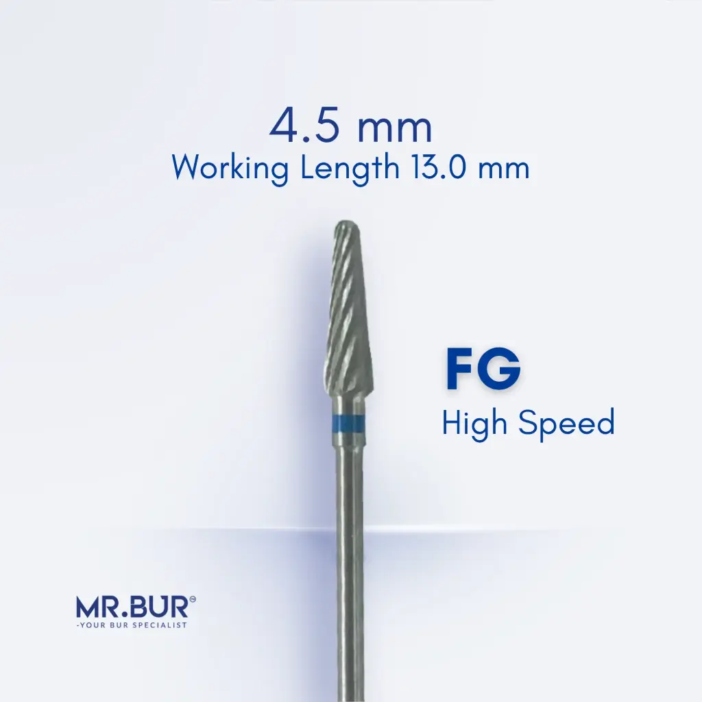 TUNGSTEN CARBIDE BURS-MEDIUM PLAIN CUT