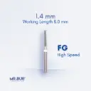 CF141UF.314.014 FINISHING CARBIDE CYLINDER ROUND END