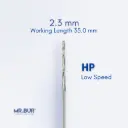 ORAL & MAXILLOFACIAL SURGERY LINDEMANN BONE CUTTING BUR, 35MM WORKING PART 