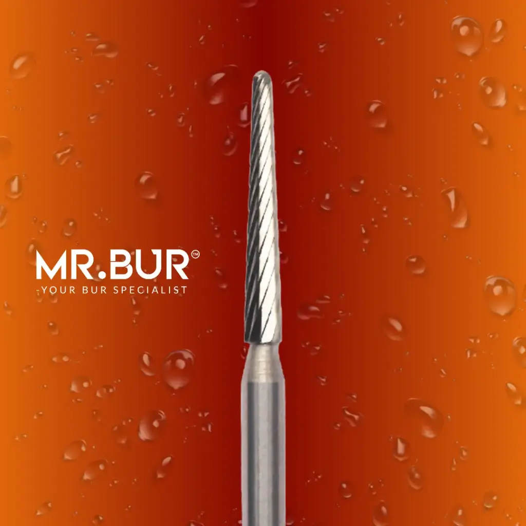 FINISHING CARBIDE TAPER ROUND END