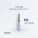 FG FINE TAPER FLAT END