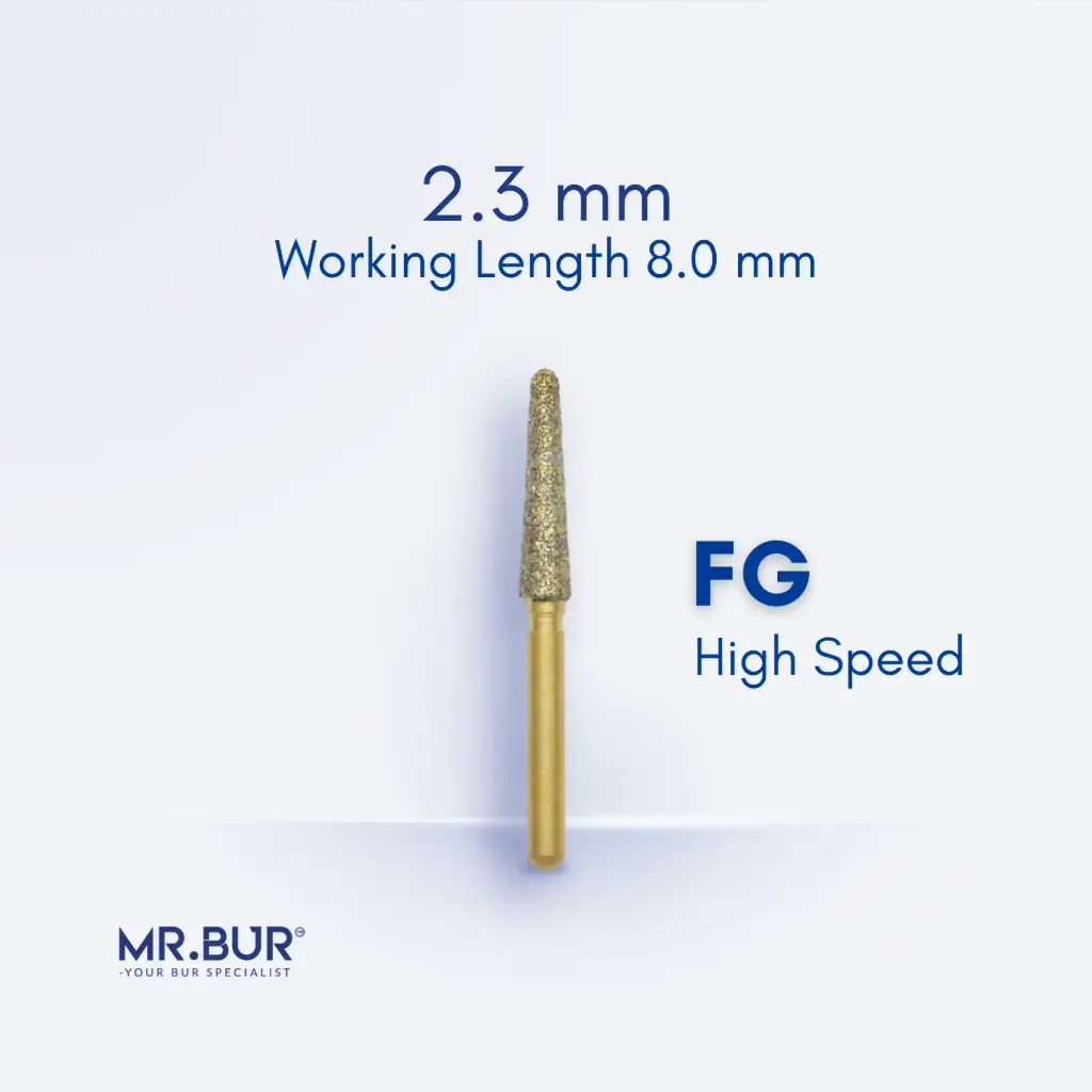 FG GOLD TAPER ROUND END