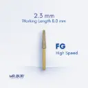 FG GOLD TAPER ROUND END