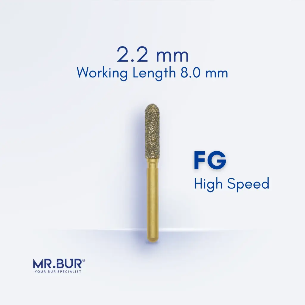 FG GOLD CYLINDER ROUND END