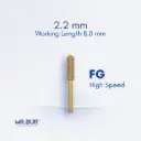 FG GOLD MINI CYLINDER ROUND END