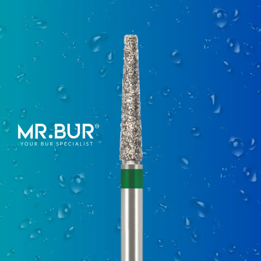 FG DIAMOND TAPER FLAT END (BLACK)