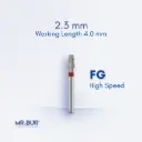 FG DIAMOND TAPER ROUNDED EDGE FINE