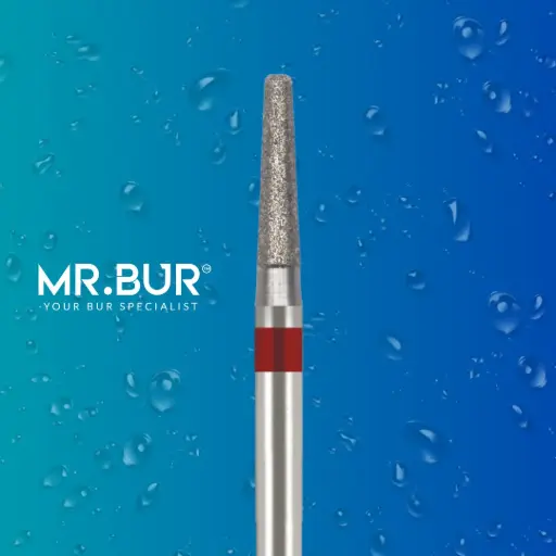 [26RF] FG DIAMOND TAPER ROUND END FINE