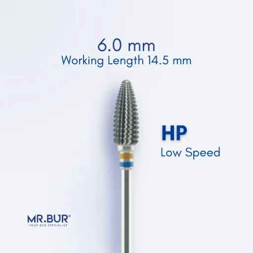 [TC126] TC BUR FOR ACRYLIC RESIN - STRAIGHT EDGE WITH SPIRAL CUT