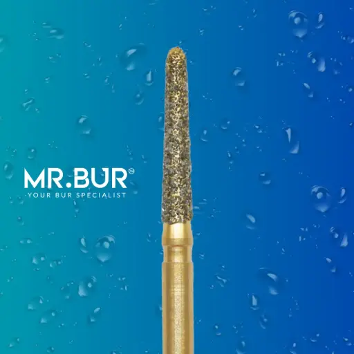 [224G - S850/16] FG GOLD TAPER ROUND END