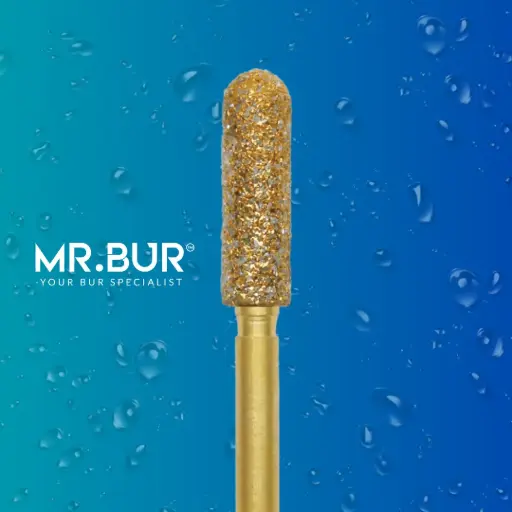 [S881/22] FG GOLD MINI CYLINDER ROUND END